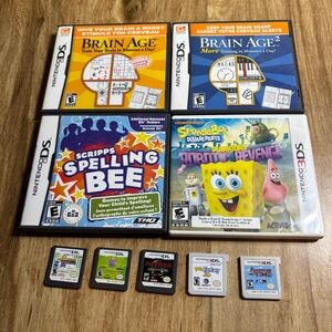 Lot Of 9 Nintendo DS/3DS Games Kids Pets Family Educational See Pics Read